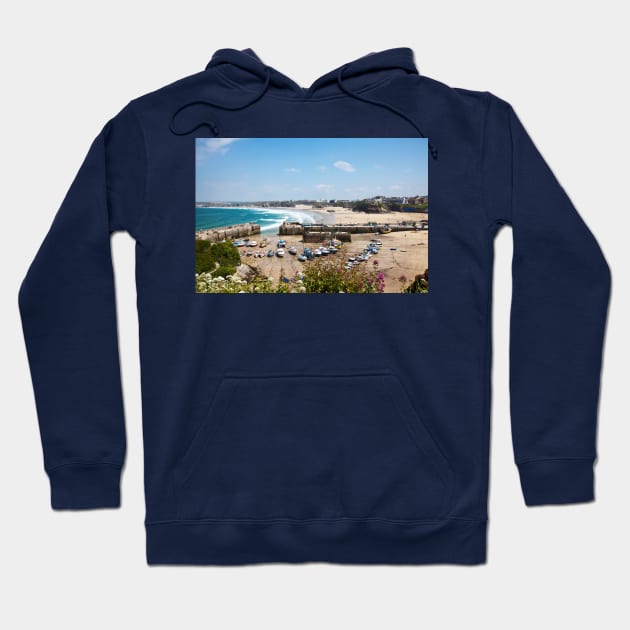 Newquay Harbour And Towan Beach Hoodie by tommysphotos